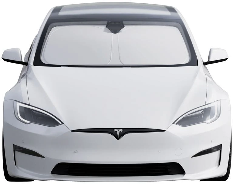 Spigen Tesla automobilio priekinio stiklo saulės skydelis, juodas - Tesla Model S