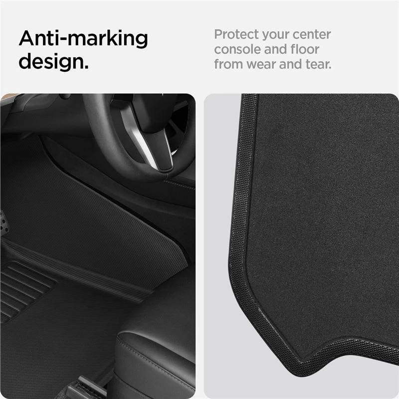 Spigen Tesla automobilio kilimėlis 1 ir 2 eilėms, juodas - Tesla Model Y