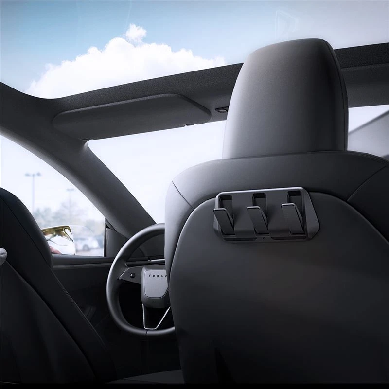 Spigen Tesla automobilio sėdynės kablys-laikiklis, juodas - Tesla Model Y/3