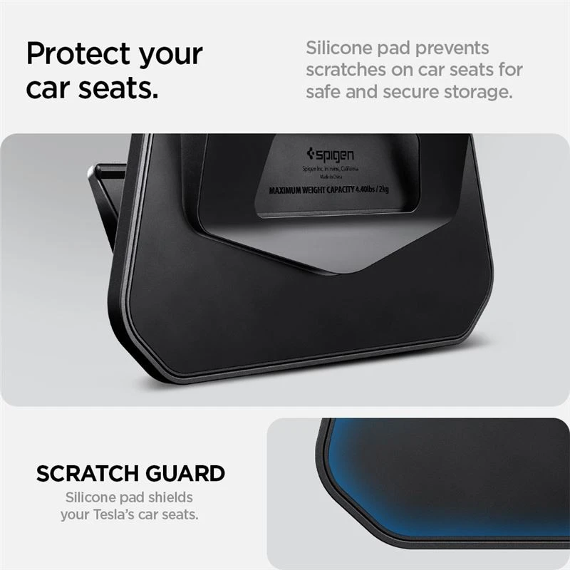 Spigen Tesla automobilio sėdynės kablys-laikiklis, juodas - Tesla Model Y/3