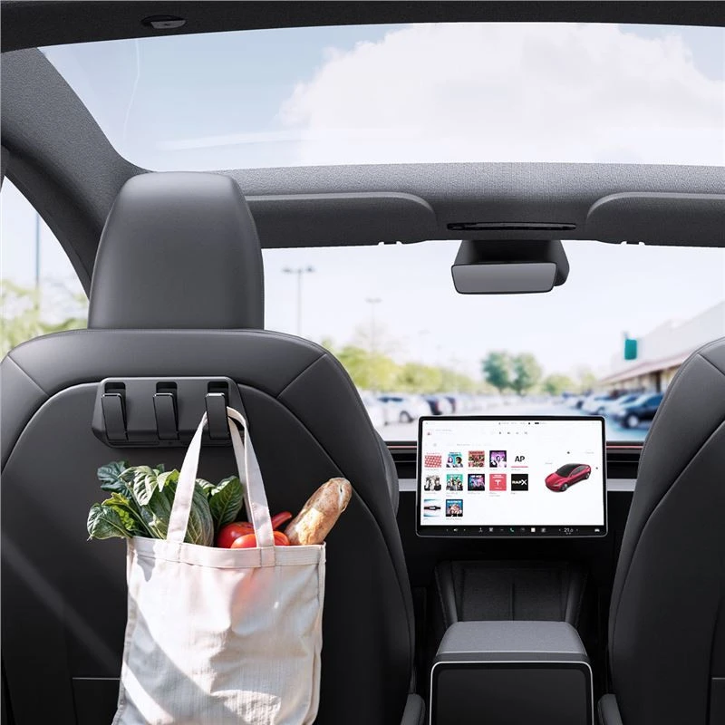 Spigen Tesla automobilio sėdynės kablys-laikiklis, juodas - Tesla Model Y/3