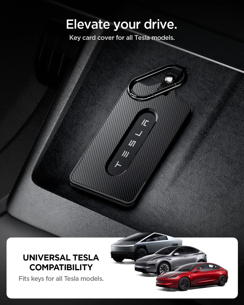 Spigen Tesla Card Holder 1 Pack, juodos spalvos – Tesla Key Card
