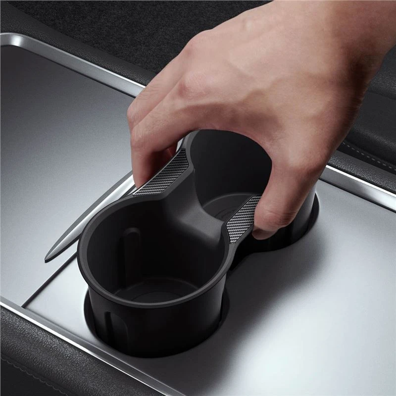 Spigen Tesla centrinės konsolės gėrimo laikiklio įdėklas Relaxed Grip - Tesla Model Y/3