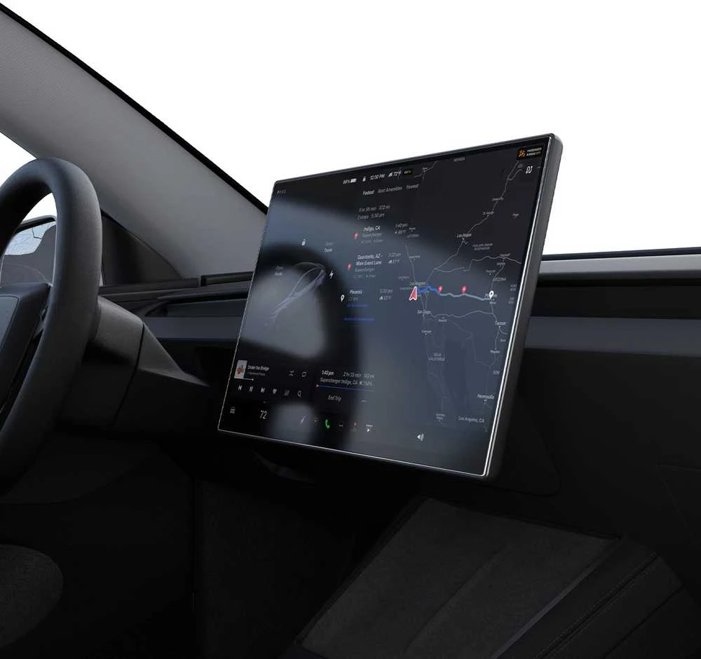 Ekrano apsauginis stiklas Spigen Tesla EZ Fit antirefleksinis matinis FC, juodas - Tesla Model Y L 2026