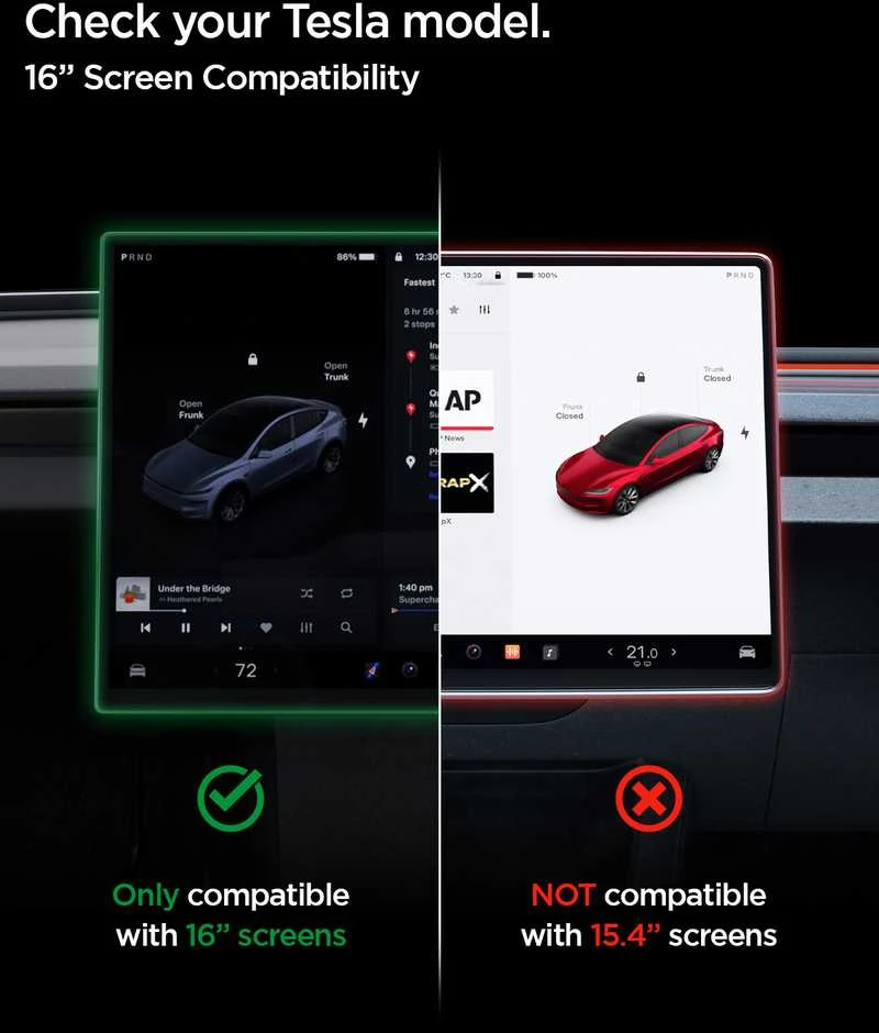 Ekrano apsauginis stiklas Spigen Tesla EZ Fit skaidrus, permatomas - Tesla Model Y L 2026