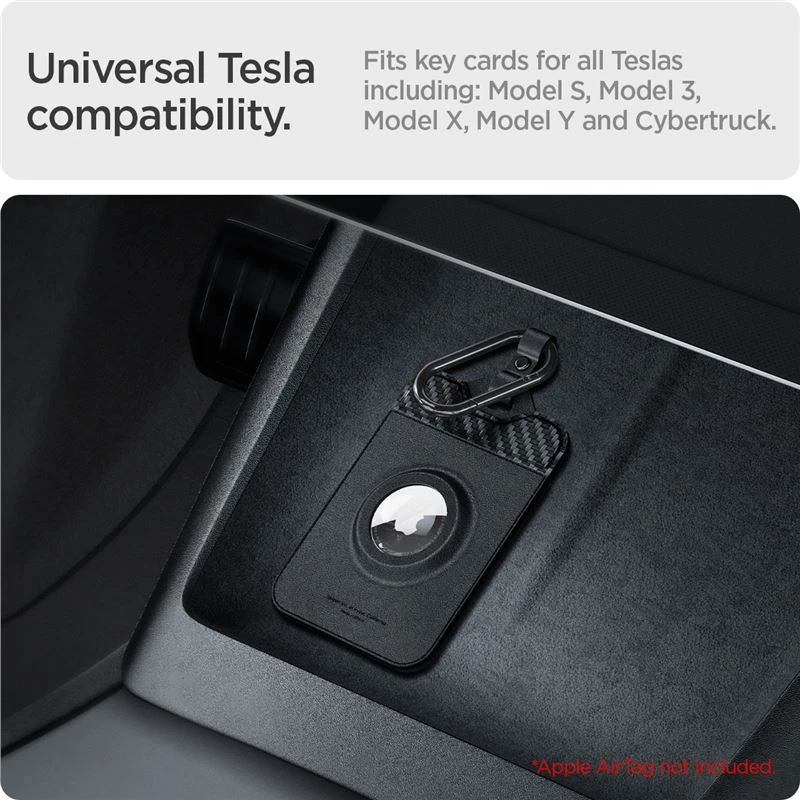 Spigen Tesla kortelės laikiklis Air Fit 2 vnt. - Tesla rakto kortelė / AirTag