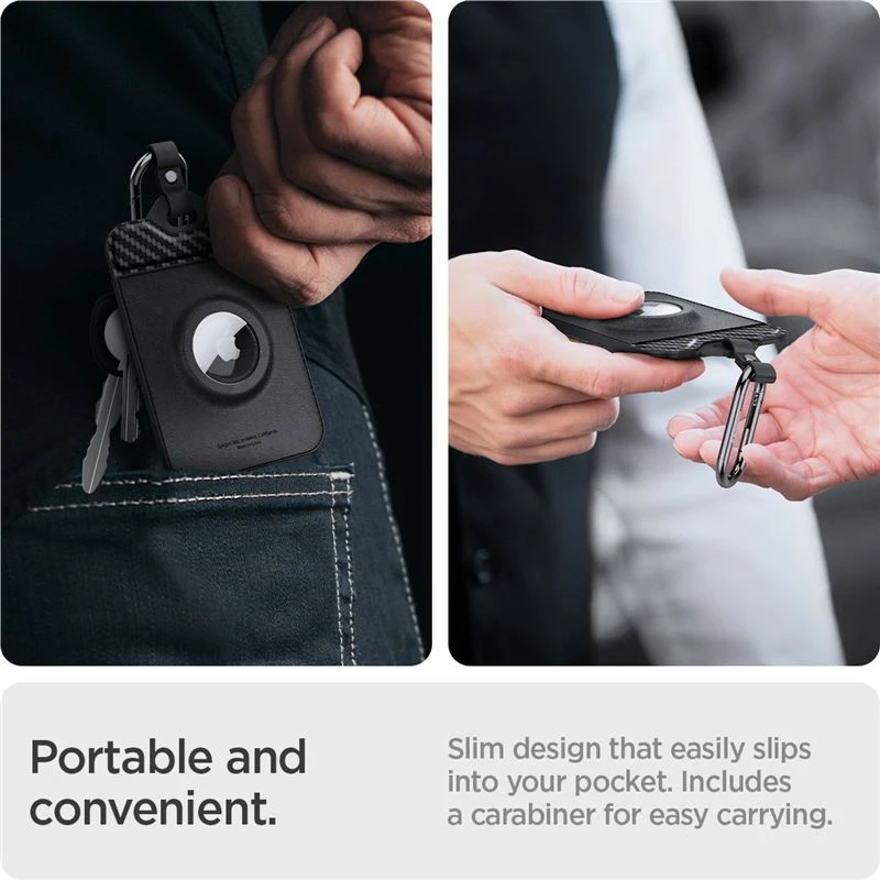 Spigen Tesla kortelės laikiklis Air Fit 2 vnt. - Tesla rakto kortelė / AirTag