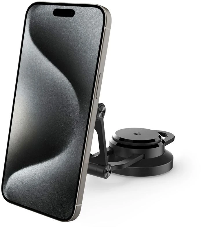 Spigen Tesla OneTap Pro 3 belaidis automobilinis įkroviklis - tvirtinimas prie ekrano