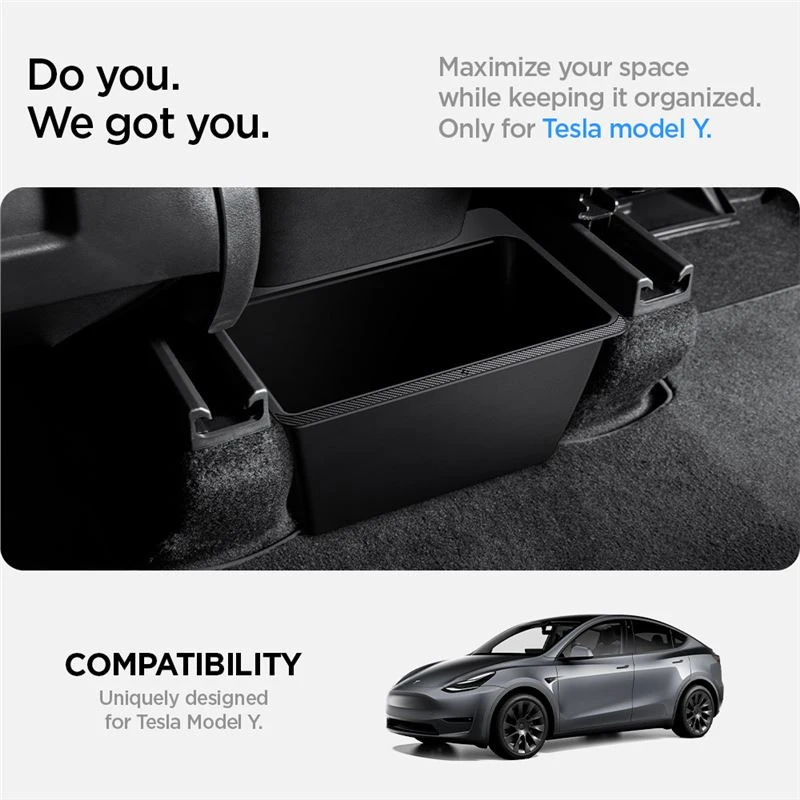 Spigen Tesla galinė po oro angos laikymo dėžutė, juoda - Tesla Model Y