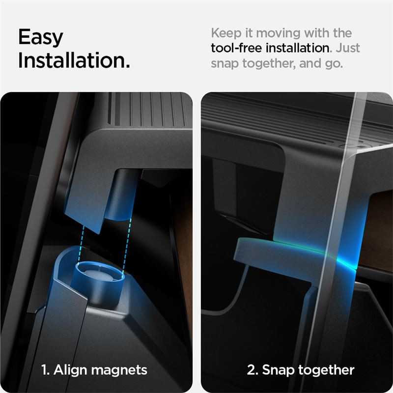Spigen Tesla Under Screen Storage Organizer, juodas - Tesla Model Y/3