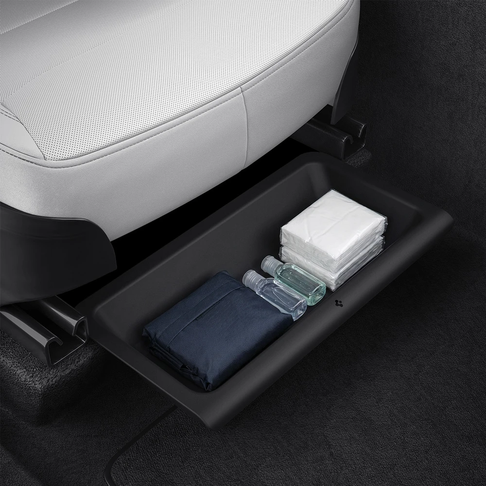 Spigen Tesla po sėdyne laikymo organizatorius, juodas - Tesla Model Y (Juniper)