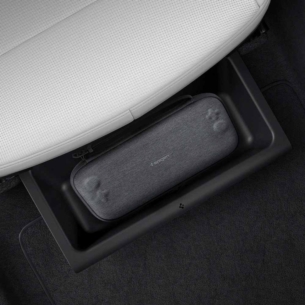 Spigen Laikymo dėklas po sėdyne, 2 vnt., juodos spalvos - Tesla Model Y (Juniper)