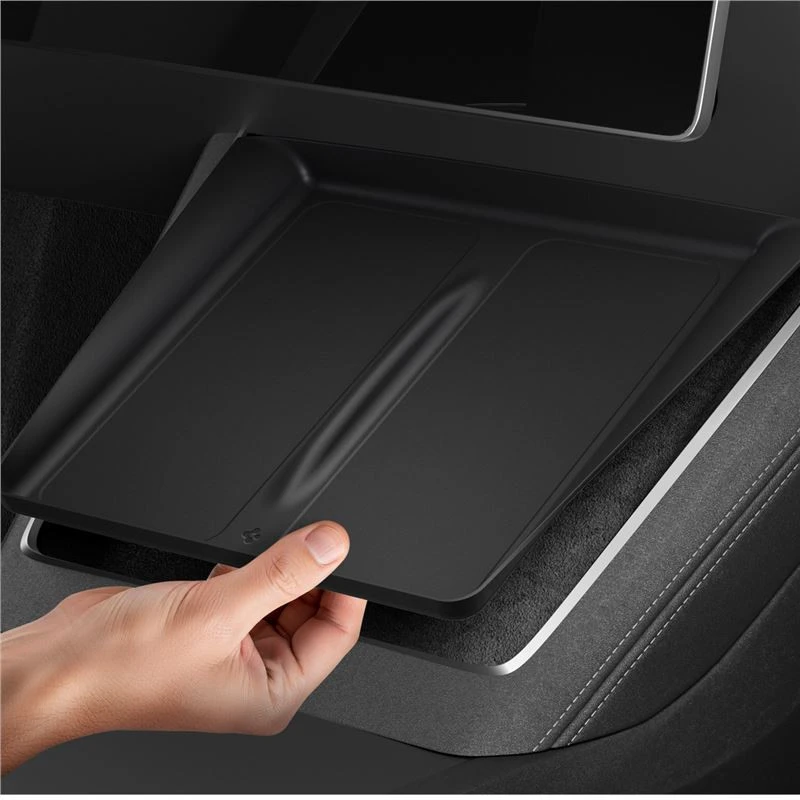 Spigen Tesla belaidžio įkrovimo pado dangtelis, juodas - Tesla Model Y 2025