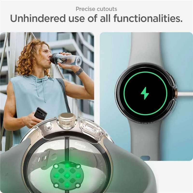 Spigen Plonas, skaidrus – „Google Pixel Watch 3/2/1“ (41 mm)