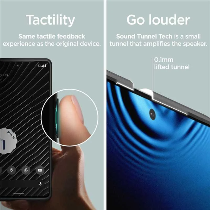 Dėklas „Spigen Thin Fit“, juodas – „Google Pixel 7 Pro“