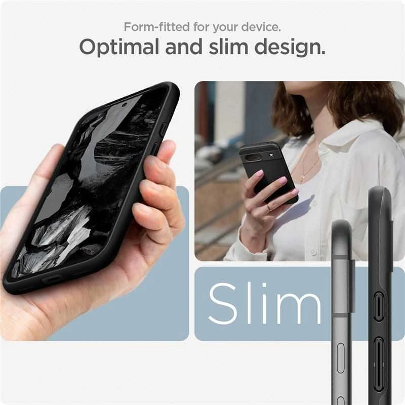 Spigen Thin Fit – dėklas skirtas Google Pixel 8A Juodas