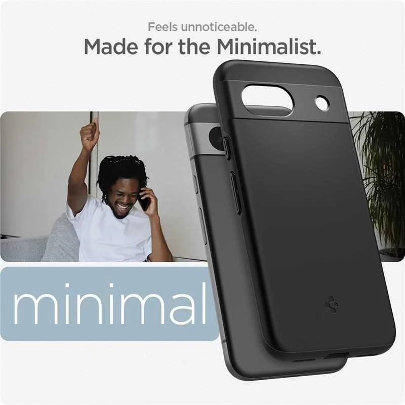 Spigen Thin Fit – dėklas skirtas Google Pixel 8A Juodas