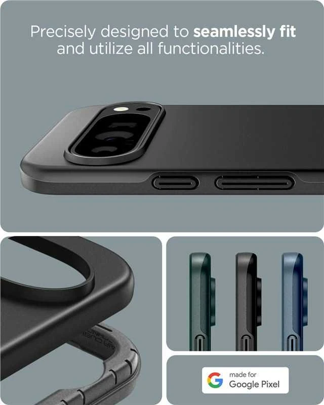 Spigen Thin Fit – dėklas skirtas Google Pixel 9 / 9 Pro Juodas
