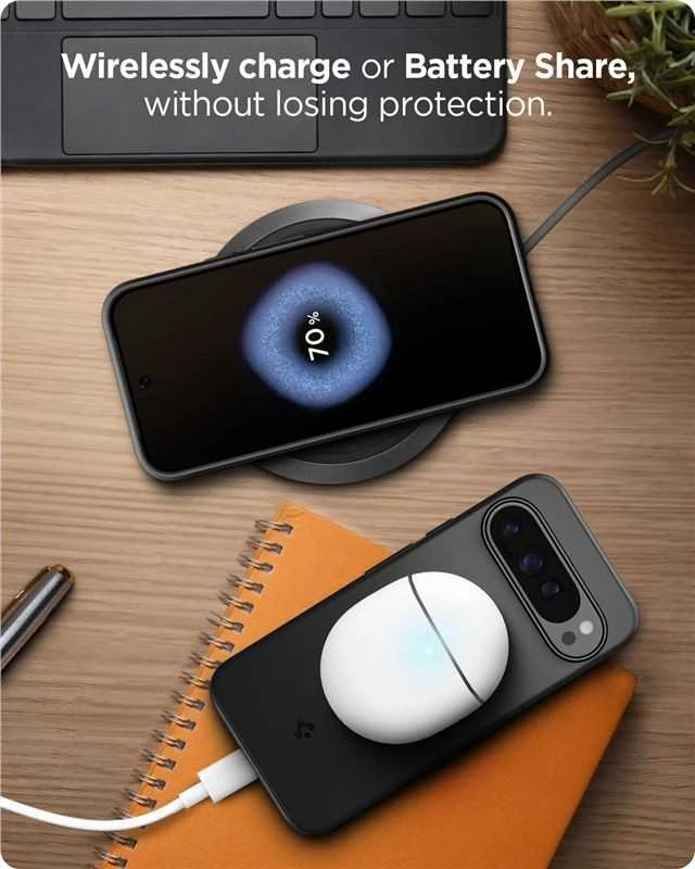 Spigen Thin Fit – dėklas skirtas Google Pixel 9 / 9 Pro Juodas