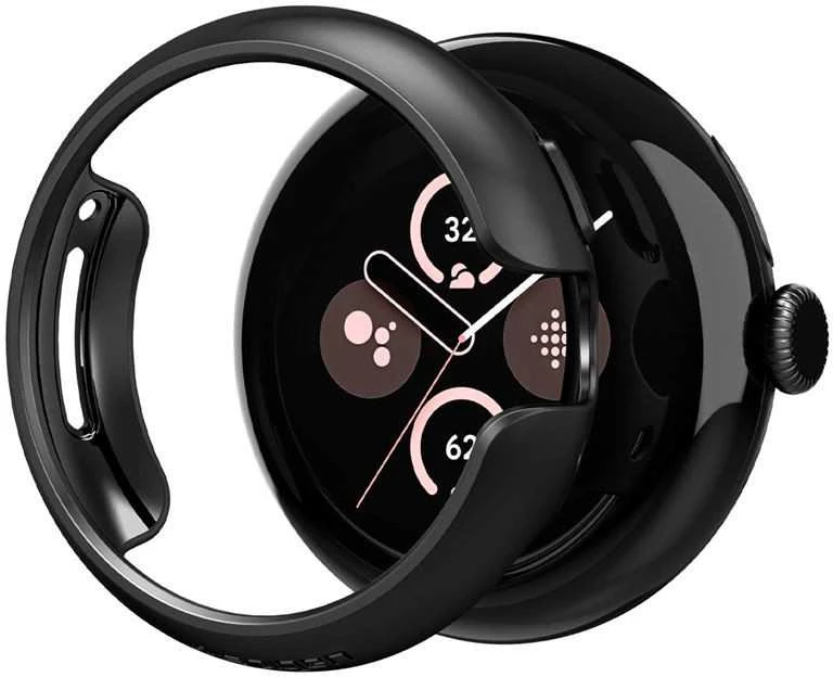 Spigen Thin Fit, juodas - Google Pixel Watch 3/2/1 (41mm)