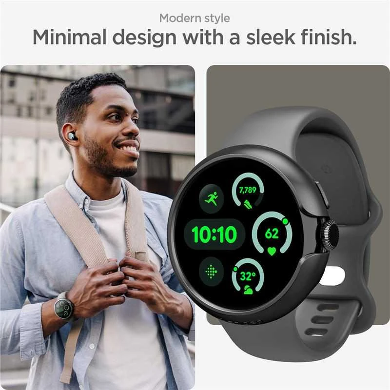 Spigen Thin Fit, juodas - Google Pixel Watch 3/2/1 (41mm)