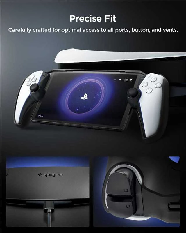 Spigen Thin Fit – dėklas skirtas Sony PlayStation Portal juodas