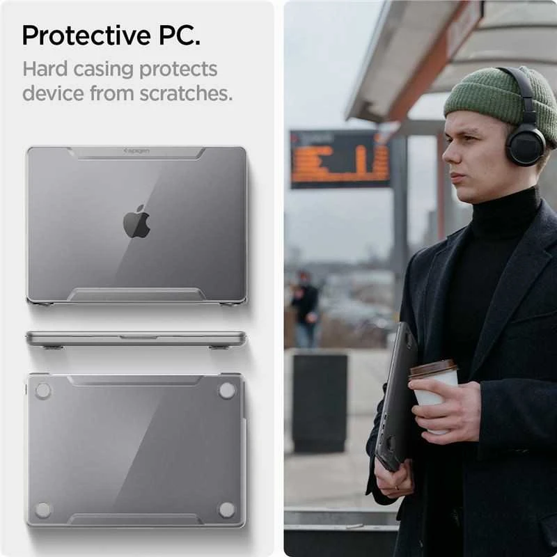 „Spigen Thin Fit“, krištolo skaidrumo – „Macbook Air 15“ M4/M3/M2“