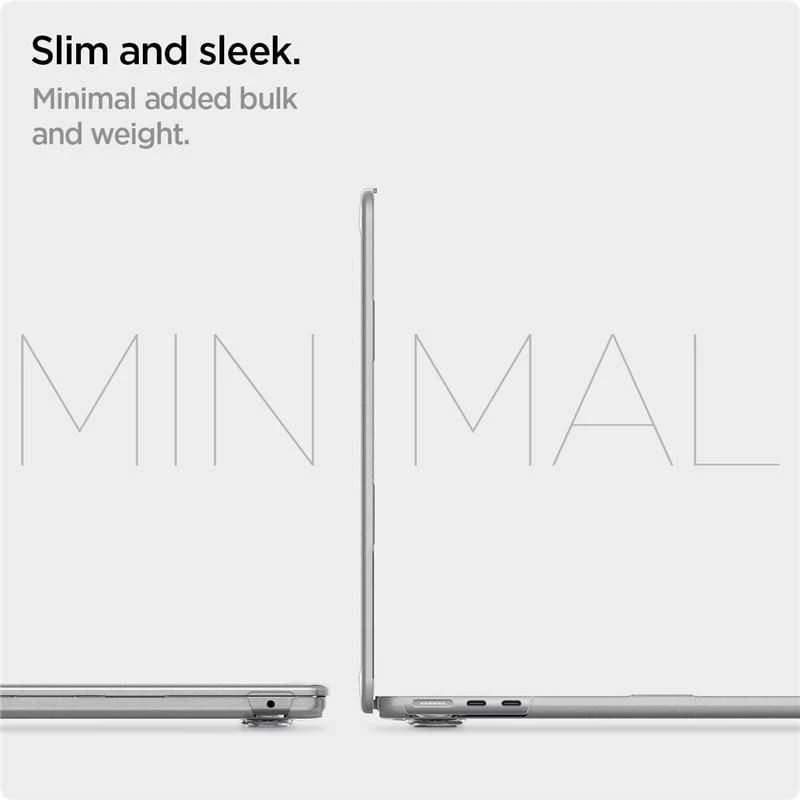„Spigen Thin Fit“, krištolo skaidrumo – „Macbook Air 15“ M4/M3/M2“
