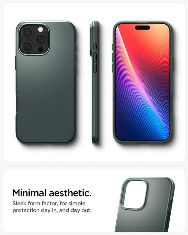 Spigen Thin Fit MagSafe Apple iPhone 16 Pro Max – dėklas telefonui žalios spalvos