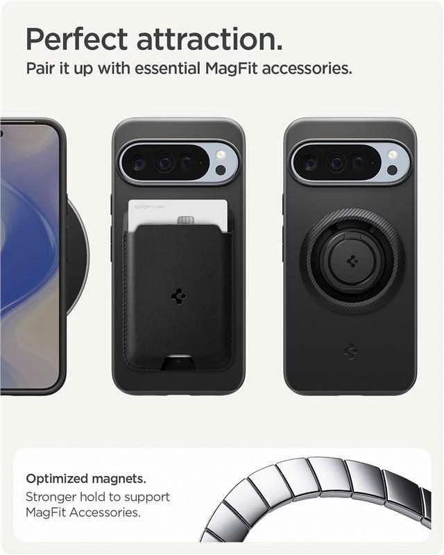 Spigen Thin Fit Mag MagSafe dėklas, skirtas Google Pixel 10 Pro XL - Juodas