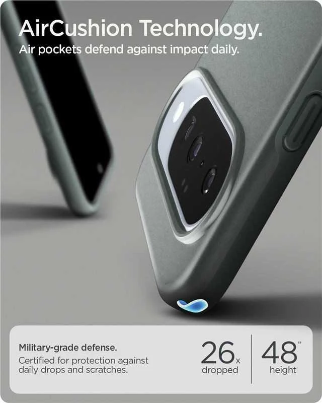 Spigen Thin Fit Mag MagSafe – dėklas skirtas Google Pixel 10 / 10 Pro Sage Žalias