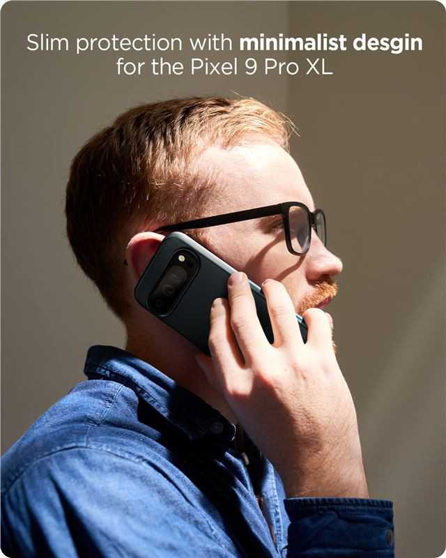 Dėklas „Google Pixel 9 Pro XL Spigen Thin Fit Metal Slate“.