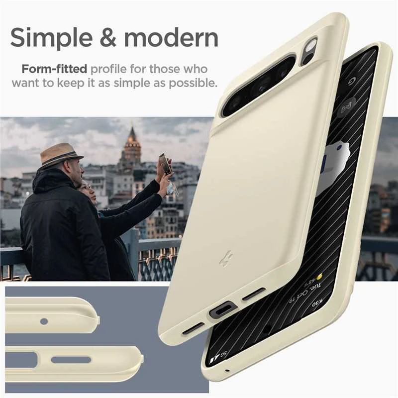 Dėklas Spigen Thin Fit, prigesinta bežinė - Google Pixel 8 Pro