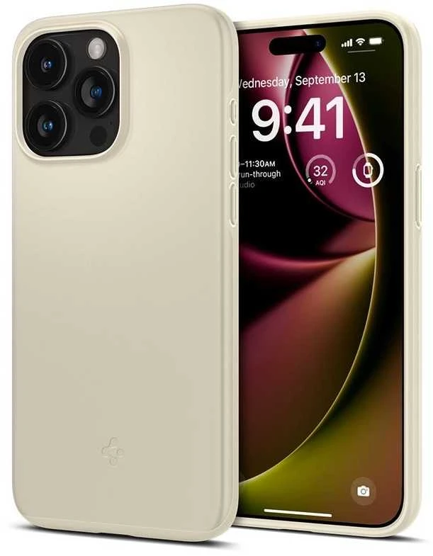 Spigen Thin Fit dėklas skirtas Apple iPhone 15 Pro,  spalva - Mute Beige
