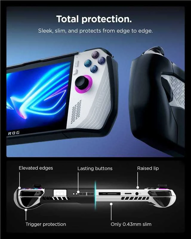 Dėklas Spigen Thin Fit Pro, juodas - Asus ROG Ally 2023