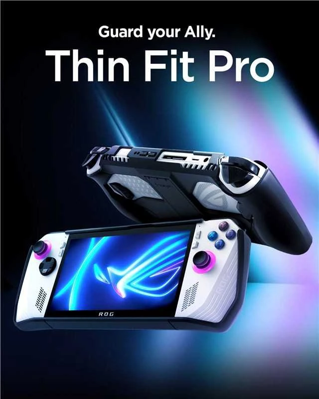 Dėklas Spigen Thin Fit Pro, juodas - Asus ROG Ally 2023
