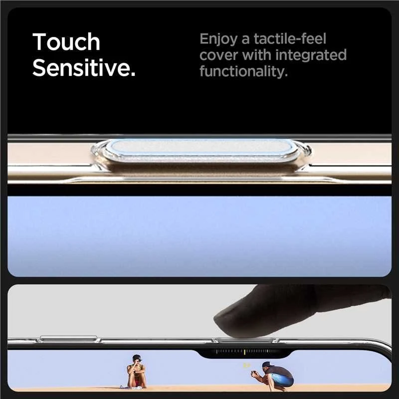 Dėklas Spigen Thin Fit T MagSafe, skaidrus baltas - iPhone 16 Pro