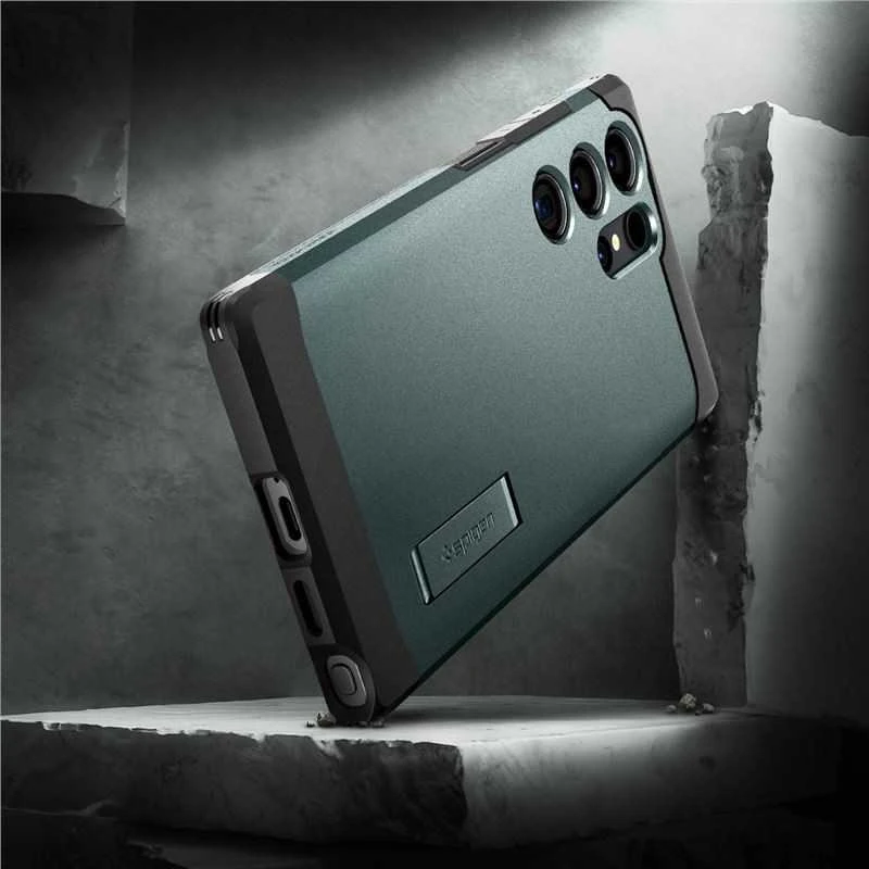 Spigen Tough Armor – dėklas skirtas Samsung Galaxy S24 Ultra Abyss Žalias