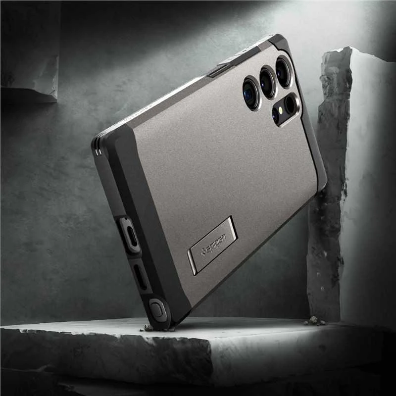 Spigen Tough Armor – dėklas skirtas Samsung Galaxy S24 Ultra Gunmetal