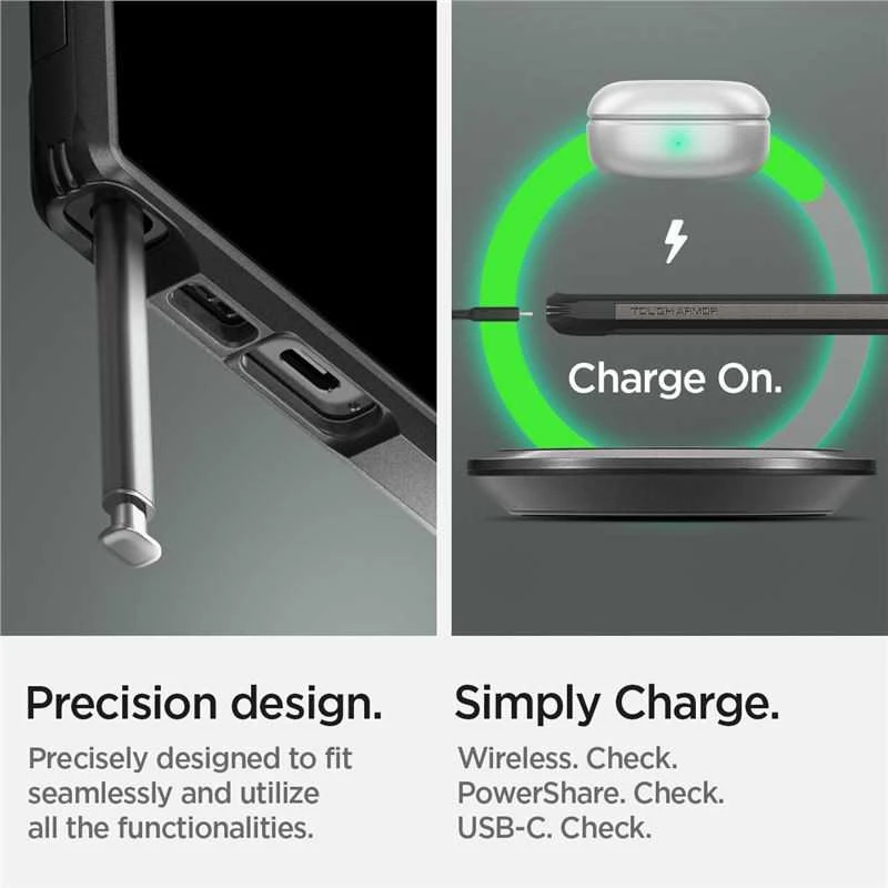 Spigen Tough Armor dėklas skirtas Samsung Galaxy S23 Ultra, spalva - Gunmetal