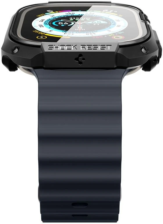 Dėklas „Spigen Tough Armor“, juodas - Apple Watch Ultra 2/Ultra 49mm