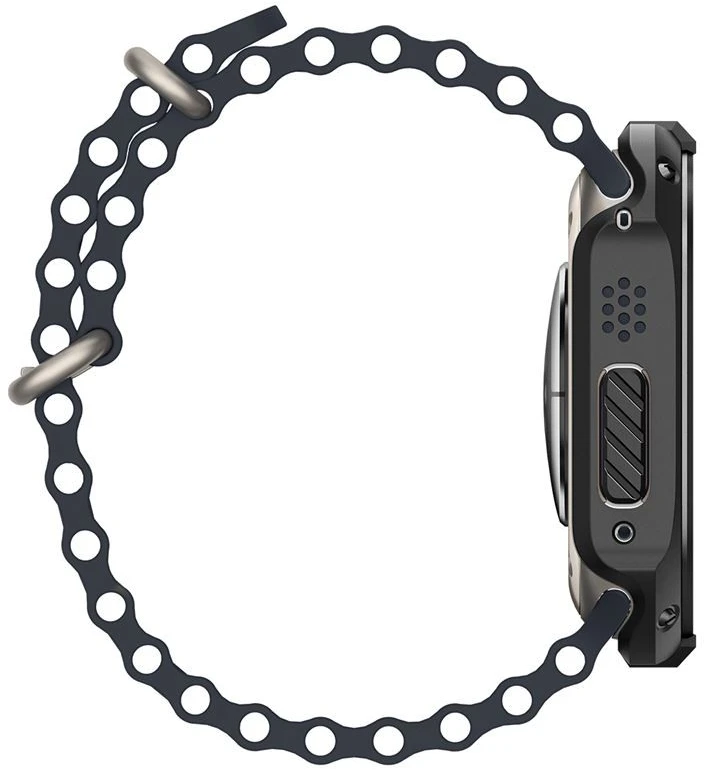 Dėklas „Spigen Tough Armor“, juodas - Apple Watch Ultra 2/Ultra 49mm
