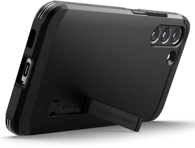 Dėklas Spigen Tough Armor, juodas - Samsung Galaxy S22+