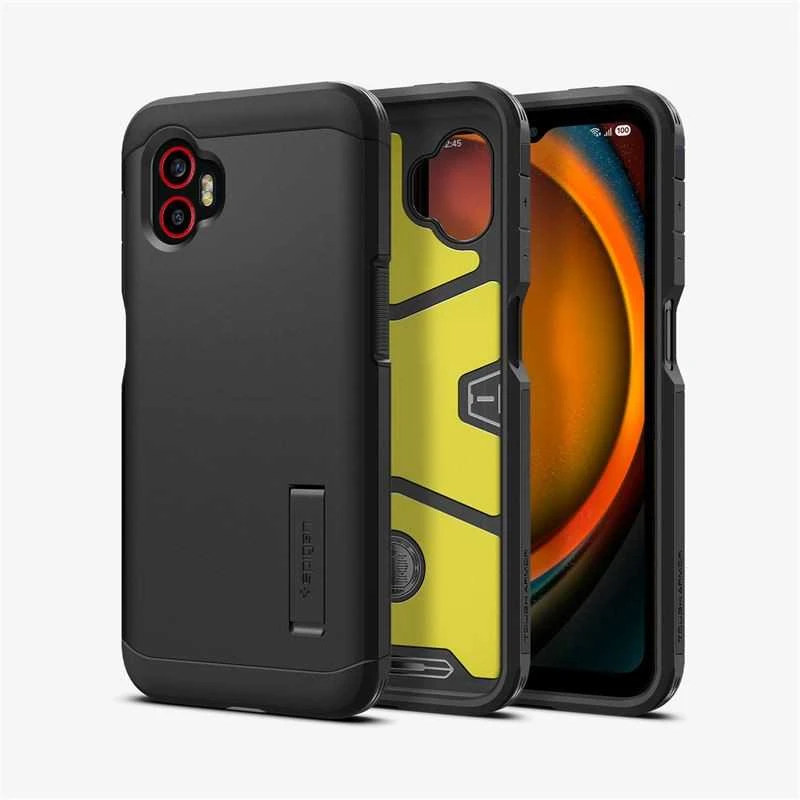 Dėklas Spigen Tough Armor skirtas Samsung Galaxy XCover 7 Pro juodos spalvos