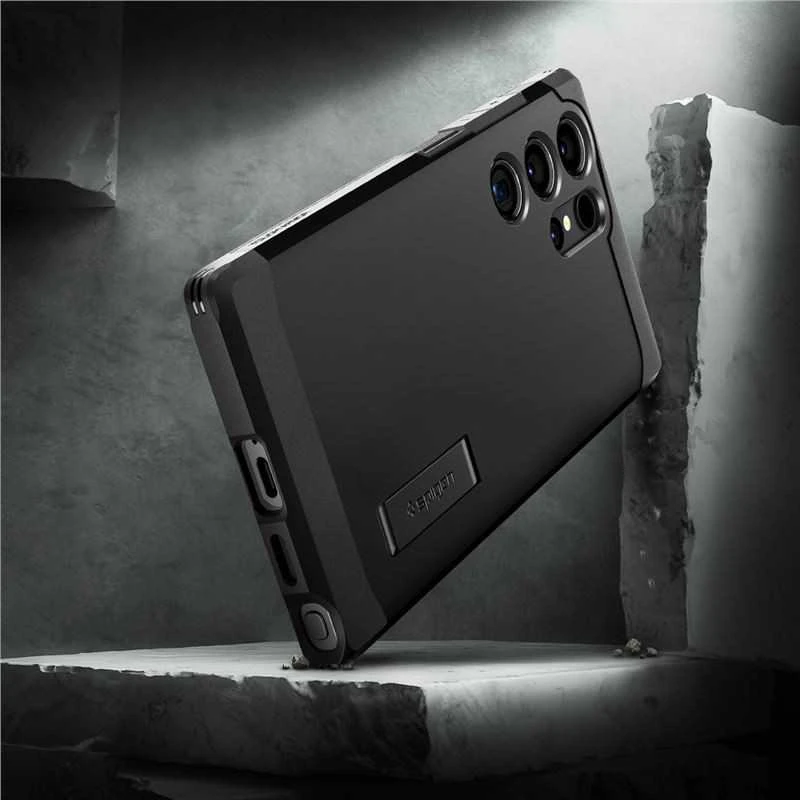 Samsung Galaxy S24 Ultra Spigen Tough Armor dėklas telefonui juodos spalvos