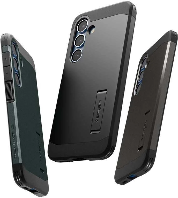 Spigen Tough Armor MagSafe dėklas skirtas Samsung Galaxy S25 – žalios spalvos