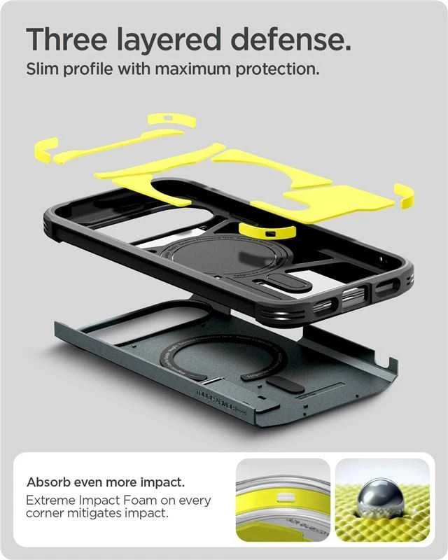 Spigen Tough Armor Mag MagSafe dėklas skirtas Google Pixel 10 / 10 Pro – žalios spalvos