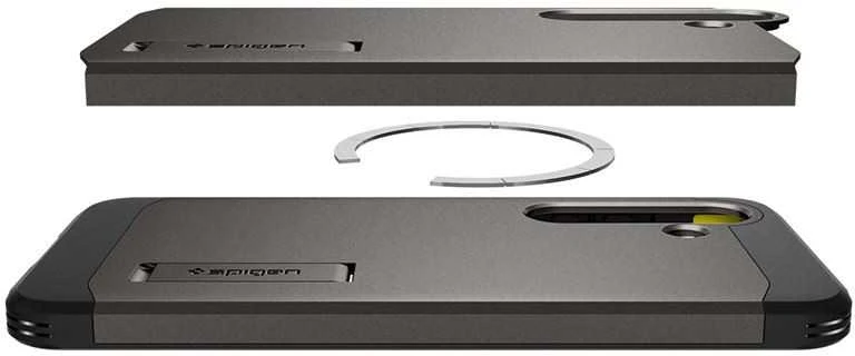 Spigen Tough Armor MagSafe – dėklas skirtas Samsung Galaxy S25 Gunmetal