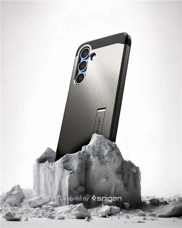 Spigen Tough Armor MagSafe – dėklas skirtas Samsung Galaxy S25 Gunmetal