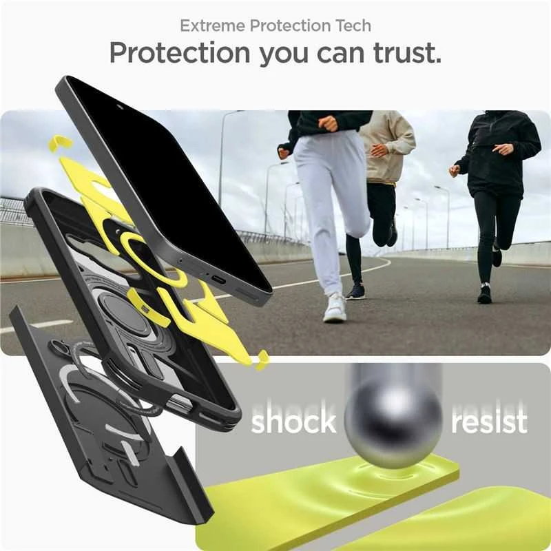 Spigen Tough Armor Mag MagSafe dėklas, skirtas Google Pixel 9A - juodas